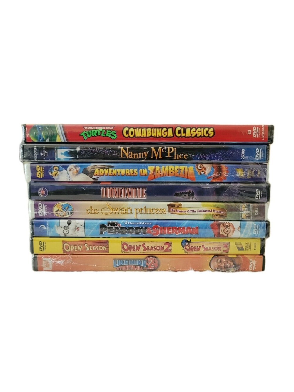 NEW 8 Children's/Family Animated Movies Sealed DVDS  Open Season TMNT Movie Lot